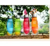 Weihnachtsgeschenk 650ml Wasserflasche H20 Kunststoff Frucht Infusion Flasche Infuser Getränk Outdoor Sportsaft Zitrone Tragbare Wasser