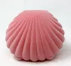 100 Stück neue Ankunft Mix Farben Schmuck Geschenkboxen Muschelform Schmuckschatulle Ohrringe Halskette Boxen Farbe Pink258i