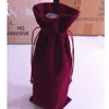 Vinflaska Presentförpackningsväska 15x36cm (6 x 14 tum) Pack med 20 sammet Drawstring påse