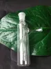 Kostenloser Versand ----- 2015 neuer Mini-Außenfilter Shisha aus transparentem Glas / Glasbong, Größe 10 * 2 cm, einfach zu tragen und zu verwenden