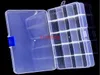 120 sztuk / partia Darmowa Wysyłka 15 Komora Plastikowe Wyczyść Puste pudełko do przechowywania Biżuterii Nail Art Container Sundries Organizer