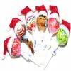 Casquettes de Noël Sucettes de Noël Bonbons Petit Chapeau Noël Mariage Fête d'anniversaire Décoration Fournitures Mignon, 6PCS Set