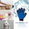 Blue Deshedding Tools Brush Dog Shampoo Handskar Hundar Hårtillbehör för borstning av djurmassagekam Pet Leverantörer4129509