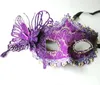 Venedig Princess Mask med pulver tredimensionell fjärilsmask Halloween Masquerade Half Face Mask G1174