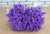 Lavender Bush Bouquet Simulation Silk Artificial flower Lilac & Purple & White Wedding / Home G1223