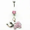 YYJFF D0158 (3 färger) ELEPHANT STYLE SMEYCH BODY PIERCING BELLY NAVEL RING