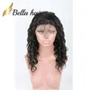 Parrucca in pizzo per capelli umani a onda naturale Julienchina Parrucche frontali arricciate moda malese con attaccatura dei capelli per bambini