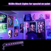 Barre de LED UV OPPS avec boîtier métallique à lumière noire 9LED DJ Party Club Halloween Décoration de la maison289f