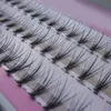 Wholesale-2015 Popular 60pcs Professional Black Man-made Makeup Individual Cluster Eye Lashes Grafting Fake False Eyelashes