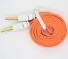 Flat Noodle 3.5mm AUX o Cables Male To Male Stereo Car Extension o Cable For MP3 For phone 10 Colors2406361