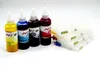 Kit de recarga de tinta pigmentada GC41 para impresora de inyección de tinta Ricoh IPISO SG3110 3100 7100 etc (recarga de tinta de 4x100 ml + cartucho de recarga de tinta de 4 Uds)