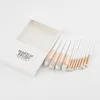 10/12pcs Professional Make Up Brushes Set White Wood Handle High Quality Face Foundation Cosmetic Beauty Tools with White Box