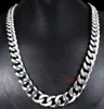 Mens Kies maat 10mm / 15mm brede 316L roestvrij staal Hoog gepolijste curban Curb Chain Ketting 24 '' voor Kerstmis / Verjaardag Bling Sieraden Geschenken