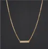 1PCS Fashion Gold OL Horizontale Stok Noble Eenvoudige Horizontale Bar Bone Hanger Ketting P10546777194