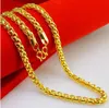 long 60cm men 24k yellow gold plated Hemp flowers necklace , Domineering chain for 2016 jewelry bijouterie statement collier