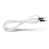 Candy Aux cable transparent coloré 1Meter wave Audio Auxiliary Cable Haute qualité 4poles Metal Connector pour iphone Samsung LG