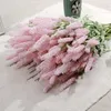 1 bouquet de fleurs de lavande artificielles en soie, bouquets de mariée pour jardin, mariage, fausse fleur florale, décoration de la maison, 6 couleurs, 12 têtes