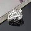 Precio de fábrica 925 collar de plata esterlina hueco corazón colgante de joyería de moda regalo de San Valentín para las niñas envío gratis