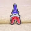 10pcs torre Eiffel lantejaces de lantejoulas para roupa de ferro na transferência applique patch para sacos jeans diy costurar em lantejoulas de bordado