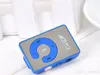 Mini Clip Mirror MP3 Digital Music Player with Micro SD TF Card Slot C Shape Sports MP3 Free Shipping