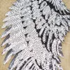 1 Pairs Sequined Wings Patches for Clothing Iron on Transfer Applique Patch for Jacket Jeans DIY Sew on Embroidery Sequins294n