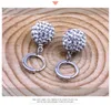 Nouveaux bijoux de mode boucles d'oreilles femmes 925 Stering argent cristal strass boucles d'oreilles bijoux de mariage entièrement bijoux charme boucle d'oreille Eardrop