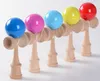 20X18.5 cm Komik Japon Geleneksel Ahşap Oyuncak Bilboquet Topu renkli Kendama PU Boya ahşap oyuncaklar