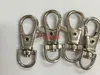 Gratis frakt 3.8cm nickel pläterade nyckelringar hummer clasps clips snap krokar nyckelring nyckel ring metall nyckelhållare, 1000pcs / parti