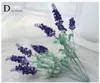 12 pcs filiais Provence Lavender Flor Artificial para Arranjo de Casamento Alta Qualidade Casamento Casa Decoração Flores Artesanato