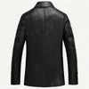 Vente en gros - Veste en cuir Hommes Printemps Automne Doux PU Moto Jaqueta Couro Masculin Bomber Veste Faux Cuir Manteau De Fourrure En Daim 4XL