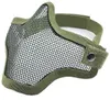 Demi-face en métal en acier en acier net de chasse tactique de protection Tactique Airsoft Mask Motion Mask TY9413153794