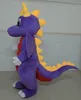 2017 Factory direct sale Good vision and good Ventilation a purple dragon mascot costume with big eyes for adult to wear