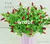 NEW 16Pcs 36cm/14.17" Length Artificial Plants Simulation Peppers Seven Stems Per Bush Corsage Placed Flowers Home Decoration