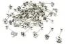 Lo20pcs kirurgisk stål punk emo tunga ring bar nippel barbells kropp piercing 14g ~ 1.6mm ny anlände