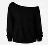 New Arrival Fashion Spring Clothes for Women2016 Round Neck Long Sleeve off Shoulder Big Lips Pattern Oblique Sexy Blouses Tops Women Tshirt