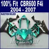 100 ٪ أجزاء الجسم صب حقن ل fairings HONDA CBR 600 F4i 2004 2005 2006 2007 ABS cbr600 f4i 04 05 06 07 الأزرق