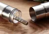 Grinding rod High Quality Silvery Thumb Push Salt Stainless Steel Pepper Grinder Spice Sauce Mills Grind Stick Tool Kitchen Gadgets Free DHL