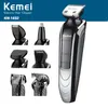 kemei للماء الكهربائية المتقلب KM-1832 5-IN-1 الكهربائية الشعر المقص قابلة للشحن الشعر المتقلب آلة الحلاقة الحلاقة اللاسلكي للتعديل المقص