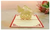 3D Kiss Greeting Cards Handmade Paper Creative Romantic Gift Valentine's Day Wedding Invitations Festive Party Supplies