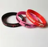 Custom 1 Color Embossed Design Kids Children Silicone Wristband Rubber Bracelet Promotion Gift