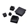 Wholesale- 10Pcs Black Plastic Blanking End Caps Square Inserts For Tube Pipe Box Section Furniture Accessories Wholesales