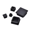 Groothandel- 10 stks Zwart Plastic Blanking Eind Caps Vierkante Inserts voor Tube Pijp Box Sectie Meubels Accessoires Groothandel