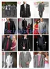 Tuxedos de marié / marié de mariage de qualité supérieure noire neuve avec un seul bouton Costumes des mariés (veste + pantalon + cravate + gilet) KO: 102