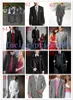 Tuxedos de mariage noir, nouveaux smokings de marié à deux boutons, costume de mariage pour hommes (veste + pantalon + cravate + gilet) 10