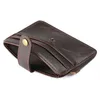 coin purse magnet short bifold men wallet super Slim simple vintage pu leather card holder237G