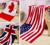 Serviette de plage British CA US UK Flag USD Active Printing Bath Towel Cotton Terry Party Towels