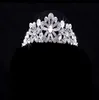 2017 Hot sell New Luxury Rhinestone Necklace Earrings Three-piece Bridal Wedding Tiaras Crown Hair Accessories BOX