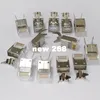 50PCS /ロットCAT 7 FTPモジュラープラグRJ45 8P8Cシールド付き金色50Uライン穴1.3mm RJ45コネクタRJ45 CAT7コネクタ最高