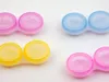 Amazing cheap price 2000 pcs=1000 Pairs lot Contact Lens Case lovely Colorful Dual Box Double Case Lens Soaking Case