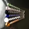 Pan-color Bubble Straight Burning Pot, Wholesale Glass Pipe Oil Burner Glass Tube Glass Drill Tower Smoking Free Shipping